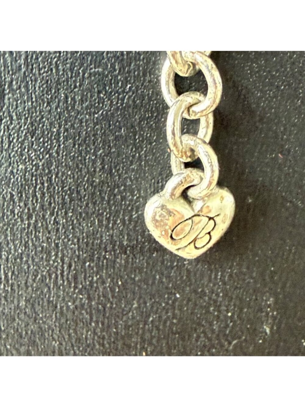 Brighton Necklace Rhinestone Reversible Statement Silver Tone 15.5 inches READ - Picture 6 of 7